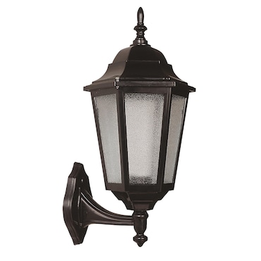 Aplique de Pared Exterior en color Negro 28x23x47cm WellHome Baikal