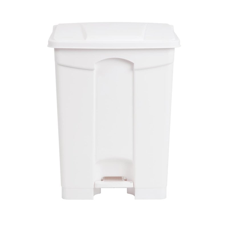 Contentor de cozinha branco com pedal 65L