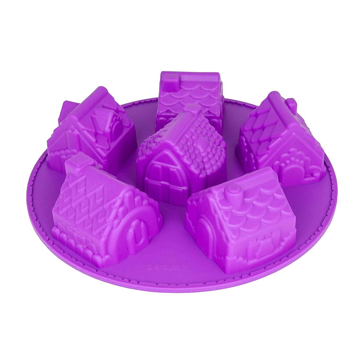 Silikonform Haus - lila 26,5x26,5x6cm - Silikon Form Backen, Seife & mehr - Backform