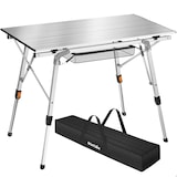 thumbnail of Aluminium Klapptisch Tina faltbar höhenverstellbar - silber