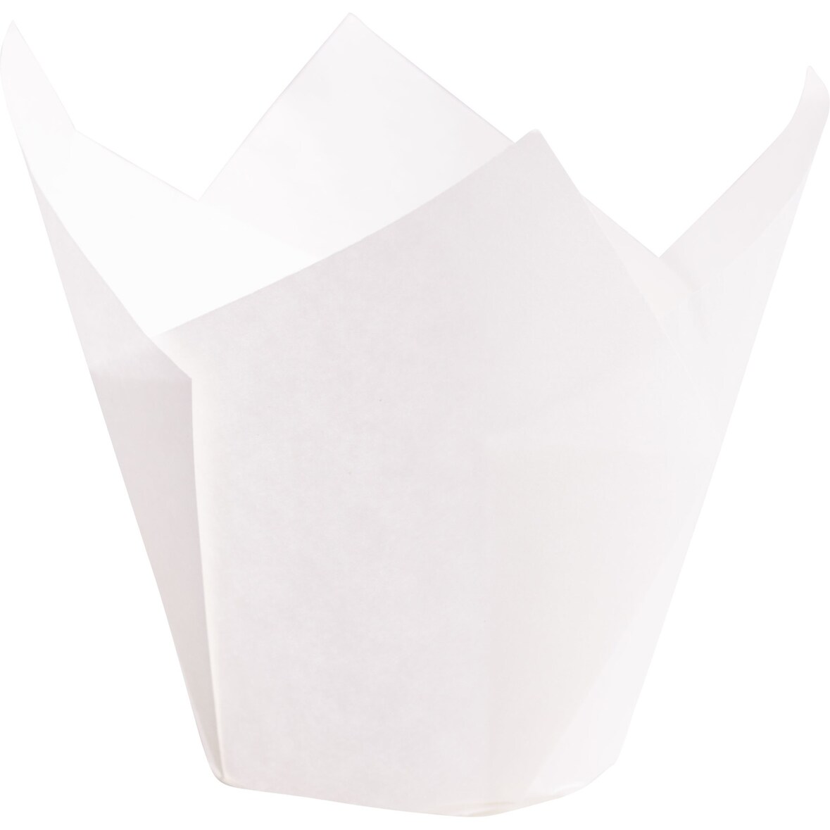 200x Muffin-Tulip-Wraps O 50 x 85 mm weiß 160x160 mm