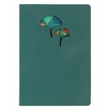 thumbnail of Clairefontaine 4x Ginkgo, Notizbuch aus Leder, A5 14,8x21 cm, 72 Blatt liniert 90g, sortiert - 115949C