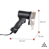 thumbnail of Romux® Couteau à Kebab Électrique avec Câble | Couteau Professionnel pour Viande de Kebab avec Lame Ø 10 mm et Réglage d'épaisseur 0-8 mm