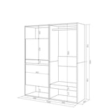 thumbnail of Sapateira, Organização Armazenamento, 120x35x145cm, Para quarto, dormitório, Roupeiro aberto, Estilo moderno, Branco _ 459_17
