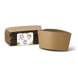 thumbnail of BIOZOYG 1000 Stück Hitzeschutzmanschetten für 300-500ml Bechergröße umweltfreundlich, Griffhüllen, Hitzeschutzmanschetten, Pappmanschetten aus Pappe