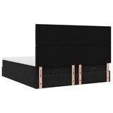 thumbnail of vidaXL Ottoman-Bett mit Matratzen Schwarz 180x200 cm Samt