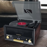 thumbnail of Système Chaîne Hifi CD 20W vintage avec platine Vinyle - CD/FM/USB/AUX - 33/45/78 tours+clé USB 32Go