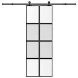 thumbnail of vidaXL Schiebetür mit Beschlag 76x205 cm Hartglas & Aluminium