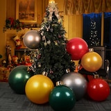 thumbnail of WellHome - Bola de Natal Inflável Prateada Ø6,5cm com Ventosa e Acessórios