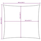 thumbnail of Vela parasole quadrata in tessuto oxford 6x6 m nera modello Sirius Advance