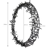 thumbnail of ECD Germany LED Lichterkranz Ø38 cm, 300 LEDs Warmweiß, 8 Leuchtmodi, IP44, Metallkranz Türkranz Hängekranz Weihnachtsdeko Innen/Außen
