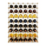 thumbnail of PROREGAL Modulares Weinregal VINOTECA MOD METAL | HxBxT 82,5x62,5x24,5cm | 6x8 Flaschen | Massives Kiefernholz | Natur | Flaschenregal