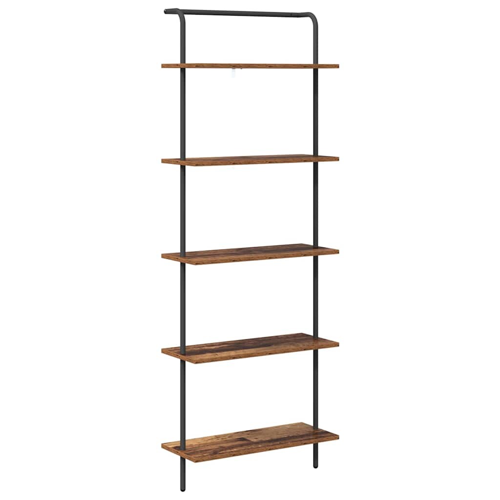 vidaXL Boekenkast Oud hout 60 x 24 x 168 cm Bewerkt hout