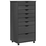 thumbnail of vidaXL Rollschrank mit Schubladen MOSS Grau Massivholz Kiefer