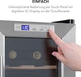 thumbnail of Klarstein Reserva 8 Uno Weinkühlschrank 23 Ltr 8 Fl 11-18 °C 26 dB Edelstahl Edelstahl
