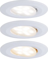 thumbnail of Paulmann LED Einbauleuchte Calla Basisset schwenkbar IP65 rund 90mm 30°3x5W 3x400lm 230VWhite Switch Weiß matt 99935