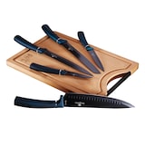 thumbnail of Berlinger Haus Set di 5 Coltelli da Cucina Professionali Acciaio Inox Coltello Cuoco Tagliere, Blu marino, AT-2553