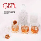 thumbnail of Decantador de Whisky y Licor (700ml) 1 Tapón de Cristal, 6 Vasos para Whisky (300 ml), Cristal Soplado y Tallado Artesanal