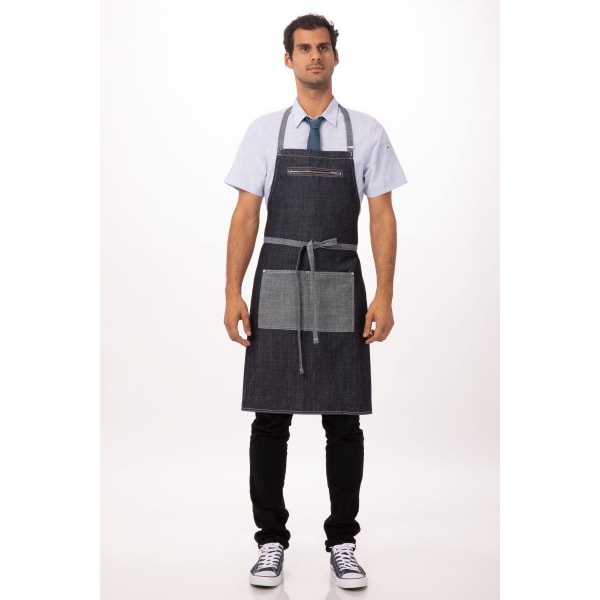Chef Works® MANHATTAN Latzschürze,  Indigo Blau