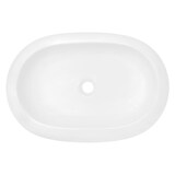 thumbnail of ECD Germany Aufsatzwaschbecken Keramik Weiß 630 × 420 × 120 mm, oval – inkl. Ablaufgarnitur