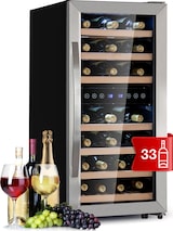 thumbnail of Klarstein Vinamour 33 Duo Weinkühlschrank 2 Zonen 89 L / 33 Flaschen 5-18°C Touch Edelstahl
