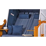 thumbnail of Strandkorb - bene living - Ostsee - gestreift/blau - PE weiß