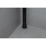 thumbnail of Badregal Teleskopregal 3 Böden Schwarz 70-200 cm lang Eckregal Duschablage Duschregal