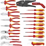 thumbnail of KNIPEX     Werkzeugkoffer Elektro, 20teilig, 5Zangen, 3xKabSchneid, 2xPH, 2xPZ, 4xSchlitz, Schraubendreher,