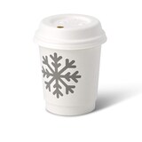 thumbnail of greenbox - Pappbecher doppelwandig Winter "Schneeflocke", 200 ml / 8 oz, Ø 80 mm, weiß, 500 St.