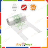 thumbnail of DayBays 200 Stk. Bio Knotenbeutel auf Rolle 5 Kg 22+12x47 cm  Biodegradable HDPE  Transparent Extra Stark