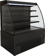 thumbnail of Kühlvitrine OKAPI | Offen mit Nachtabdeckung + LED | HxBxT 150x151x66,5cm | +2/+4°C | Schwarz | + CHEFGASTRO Geschirrtuch