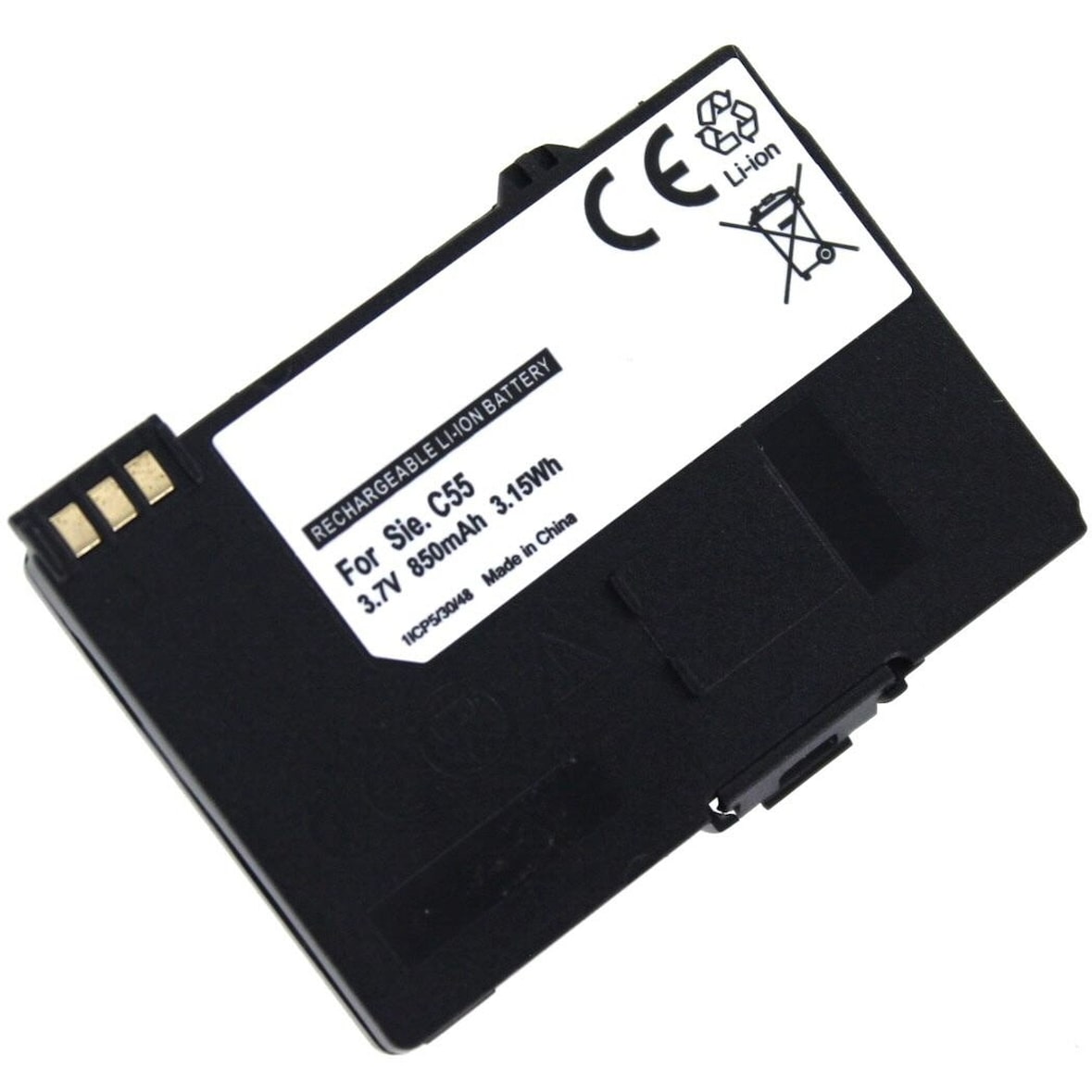 Akku für Siemens Gigaset SL100 Colour Li-Ion 3,6 Volt 850 mAh schwarz