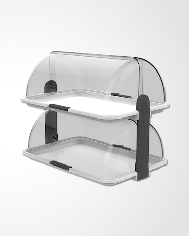 Vitrina Buffet dupla cor branco, dim: 46.5x31.5x41 cm