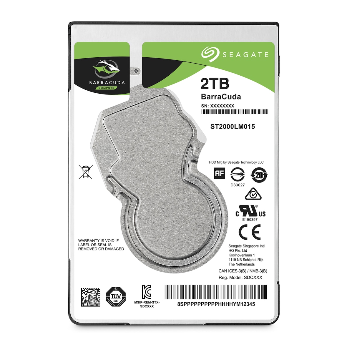 HDD 2,5" Seagate BarraCuda ST2000LM015 2TB Sata 128MB