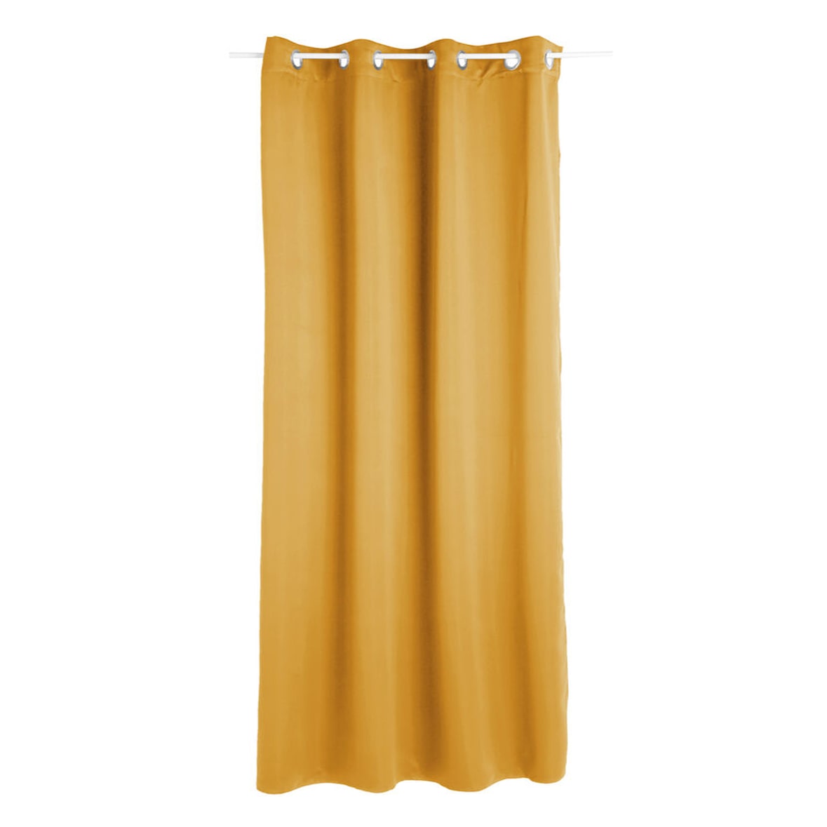 WellHome - Tenda oscurante in velluto ocra 140 x 260 cm