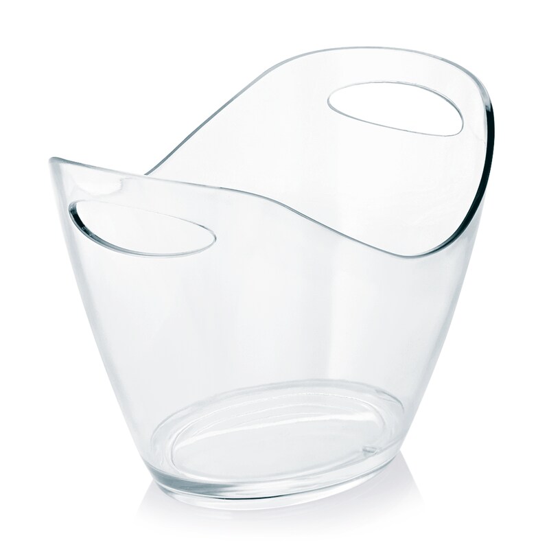 8x Flaschenkühler Wanne  3 l, Chromnickelstahl silber