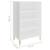 thumbnail of vidaXL Sideboard Weiß 57x35x90 cm Holzwerkstoff