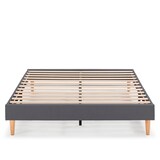 thumbnail of Base tapizada Aura 160x200 cm  Gris Oscuro, 30 cm Altura