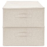 thumbnail of vidaXL Aufbewahrungsboxen 2 Stk. Stoff 70x40x18 cm Creme