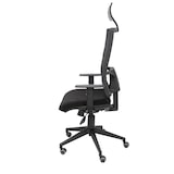 thumbnail of Horna Silla  y  Respaldo alto de malla transpirable con cabecero y asiento tapizado en tejido BALI color negro (CON CABECERO INCLUIDO)