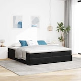 thumbnail of vidaXL Ottoman-Bett mit Matratzen Schwarz 160x200 cm Samt