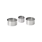 thumbnail of Conjunto de 3 aros de emplatar en acero inox