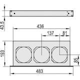 thumbnail of SCHROFF 19" Umlüfter, 3 Ventilatoren, 1 HE - UMLUEFTER 19"O.SCH. 24V