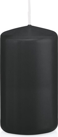 Stumpenkerzen Schwarz Ø 38 x 80 mm, 24 Stück