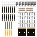 thumbnail of ECD Germany Heizkörperverkleidung Landhausstil 152x19x82 cm Schwarz, MDF lackiert, Heizungsverkleidung Heizkörperabdeckung für Wohnzimmer &