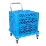 thumbnail of Carro De Transporte De Racks  54X54X81 Cm Azul Pp