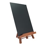 thumbnail of Securit® Tafelstandaard - Hout met gelakte mahonie afwerking - Inclusief A4 krijtbord