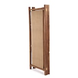 thumbnail of Bazar Bizar Paravent en bois de teck récupéré jute 205x178 cm naturel