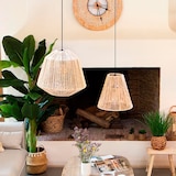 thumbnail of Luminaire Suspension Corde D 30 cm Beige