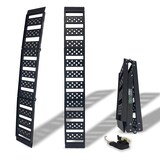 thumbnail of TRUTZHOLM 1 x Auffahrrampe 2-fach klappbar 199cm Traglast 340 kg Alu schwarz geriffelt/ gelocht Rampe Verladerampe